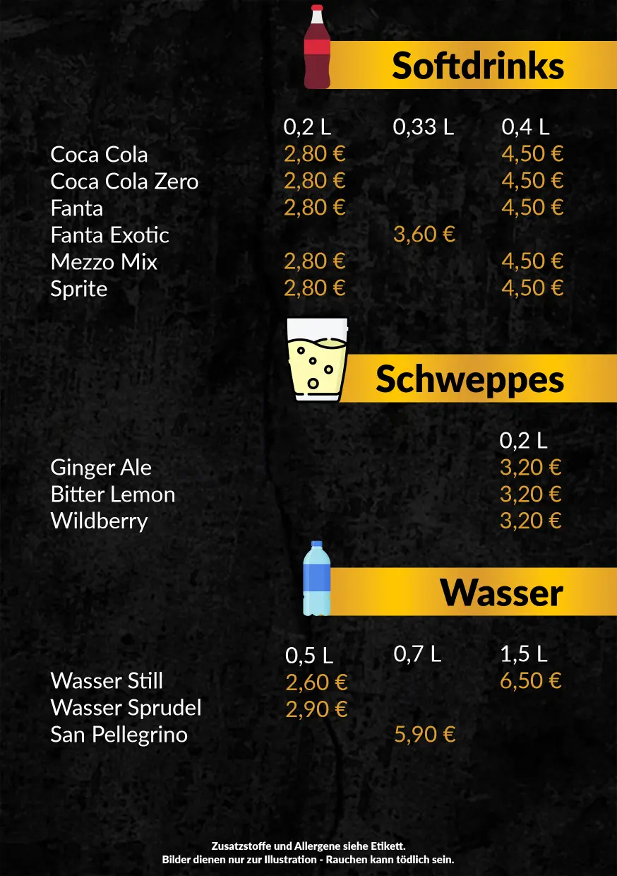 Softdrinks - Schweppes - Wasser